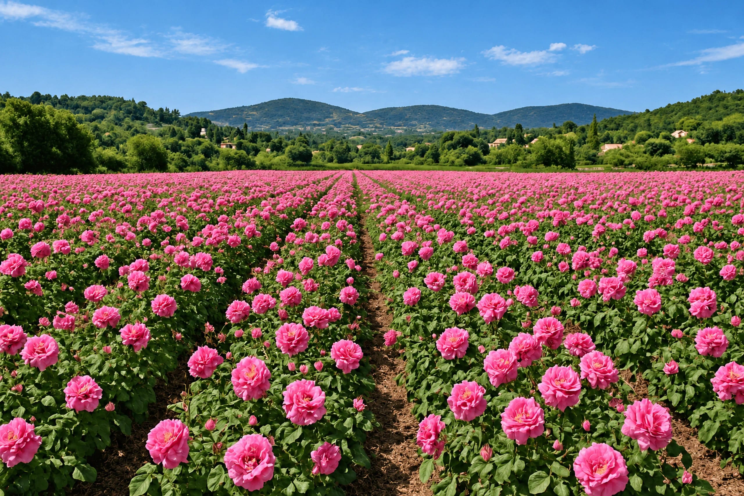 Champ de roses — univers olfactif ELLISTE